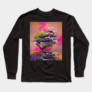 Bonsai Art, Colorful Algoart Long Sleeve T-Shirt